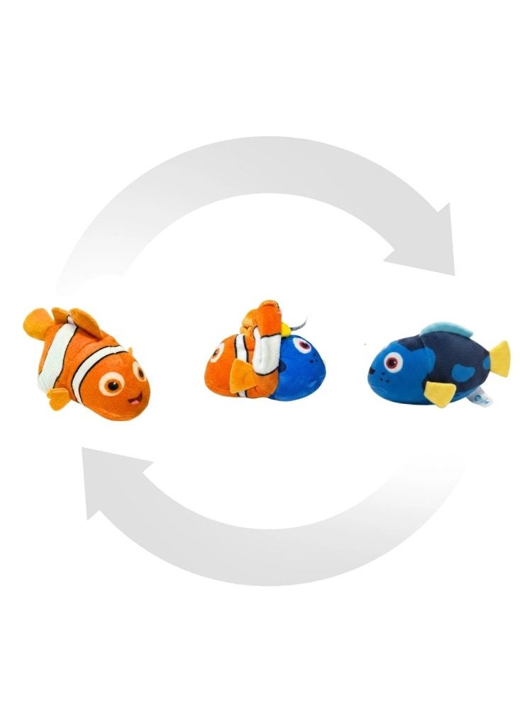 Premium Nemo & Dory Reversible Plush Toy – 2-in-1 Flip Soft Finding Sea Fish Doll - Image 2